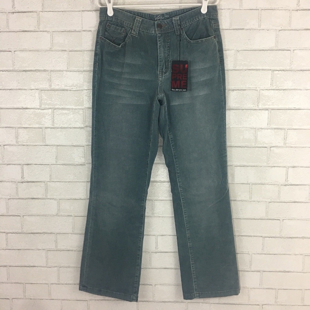 NWT LANE BRYANT Venezia Blue Corduroy Supreme Jean